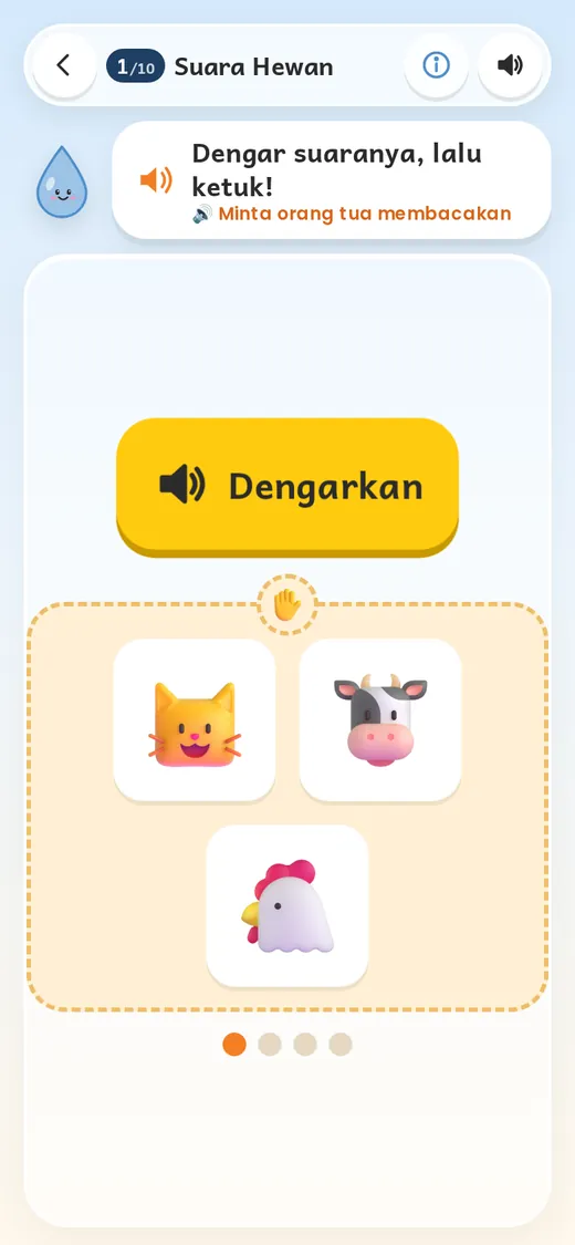 Aktivitas Dengar dan Ketuk suara hewan